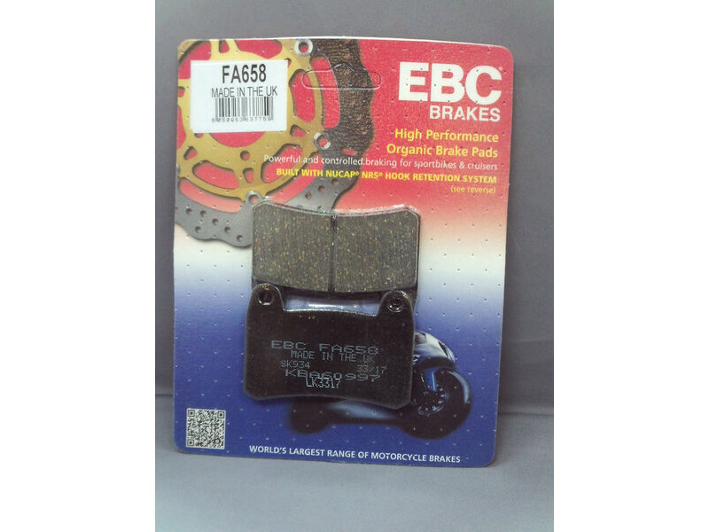 EBC BRAKES Brake Pads FA658-S/Order click to zoom image