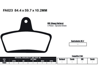 EBC BRAKES Brake Pads FA623HH