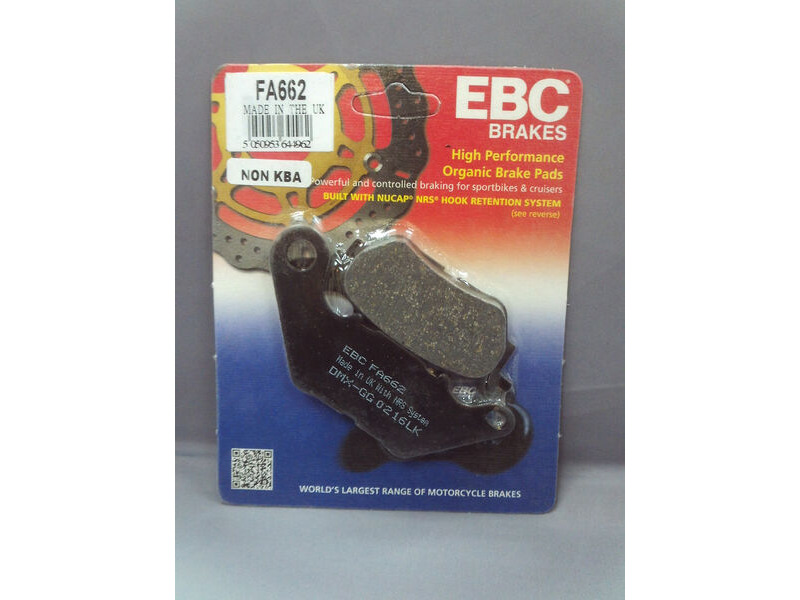 EBC BRAKES Brake Pads FA662 click to zoom image