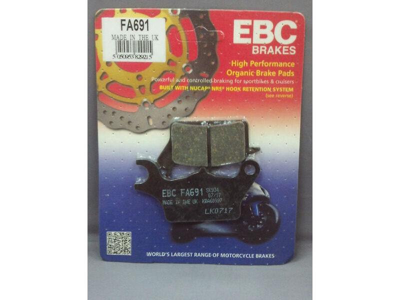 EBC BRAKES Brake Pads FA691 click to zoom image