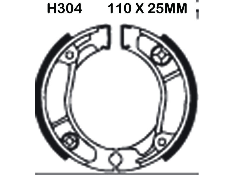 EBC BRAKES Brake Shoes H304G click to zoom image