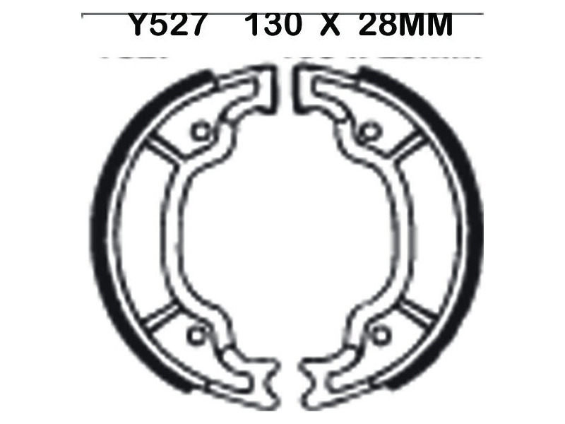 EBC BRAKES Brake Shoes Y528 click to zoom image