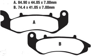 EBC BRAKES Brake Pads FA707 