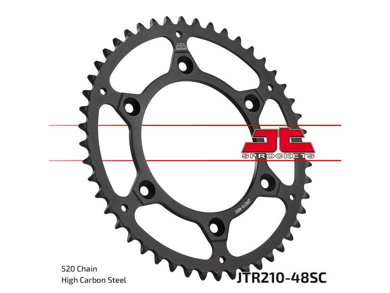 JT SPROCKETS Rear Sprockets R/W 210-48SC click to zoom image