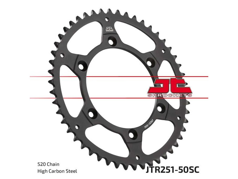 JT SPROCKETS Rear Sprockets R/W 251-50SC click to zoom image