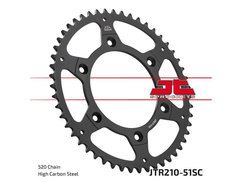 JT SPROCKETS Rear Sprockets R/W 210-51SC click to zoom image