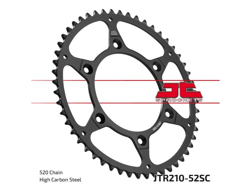 JT SPROCKETS Rear Sprockets R/W 210-52SC click to zoom image