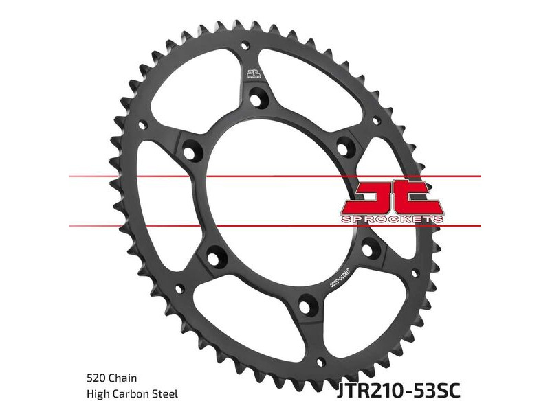 JT SPROCKETS Rear Sprockets R/W 210-53SC click to zoom image