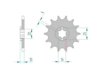 JT SPROCKETS Sprocket Front 4018-13 No JTR