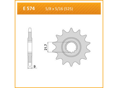 JT SPROCKETS Sprocket Front JTF 574-15