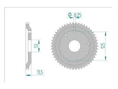 JT SPROCKETS Sprocket Rear 2035-50 No JTR