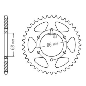 JT SPROCKETS Sprocket Rear JTR 473-37 