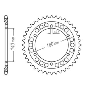 JT SPROCKETS Sprocket Rear JTR 503-45 