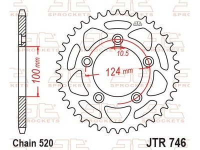 JT SPROCKETS Rear Sprocket JTR746.46