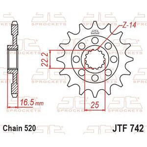 JT SPROCKETS Front Sprocket JTF742.15 