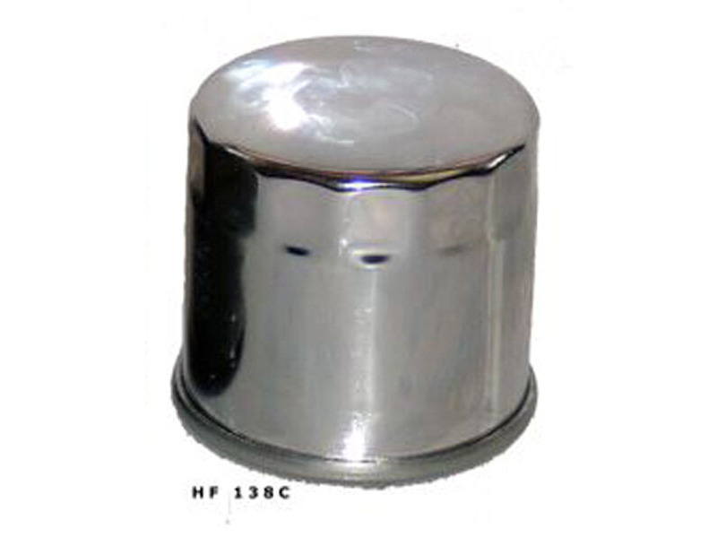 HIFLOFILTRO HF138C Chrome Oil Filter click to zoom image