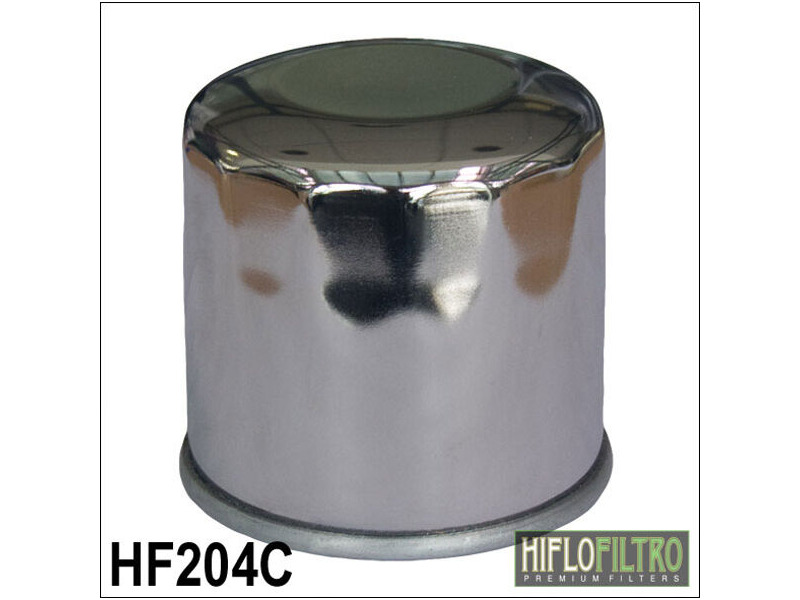 HIFLOFILTRO HF204C Chrome Oil Filter click to zoom image