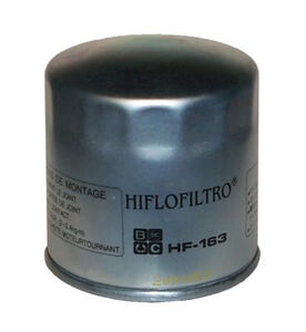 HIFLOFILTRO HF163 White Zinc Oil Filter 