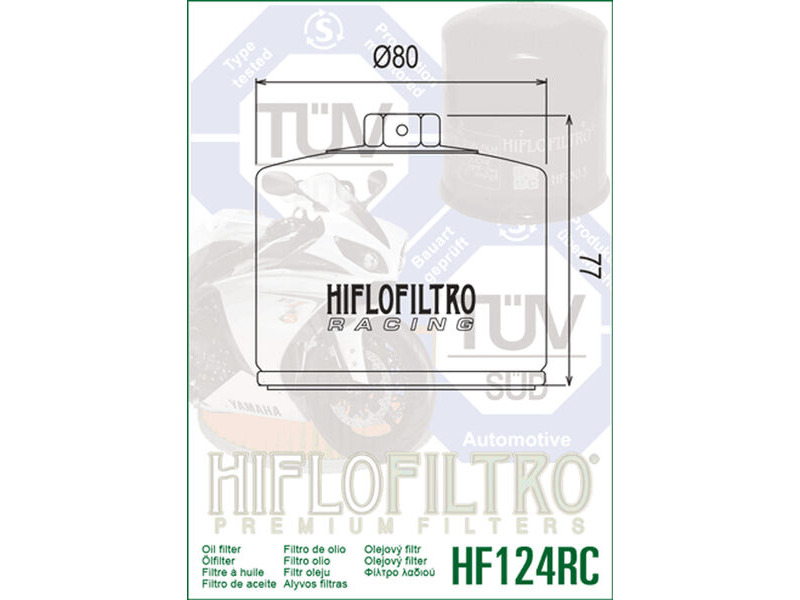HIFLOFILTRO HF124RC Oil Filter click to zoom image