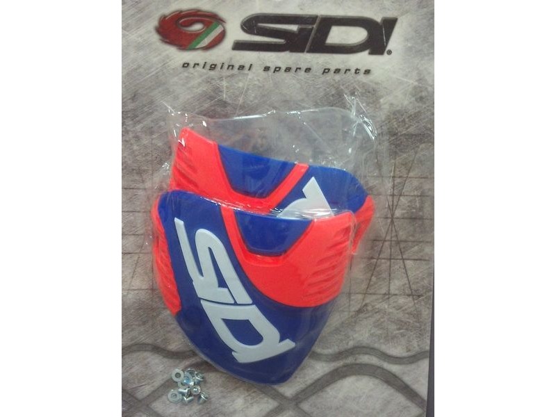 SIDI Crossfire 3 Shin Plate Blue/Red Flo click to zoom image