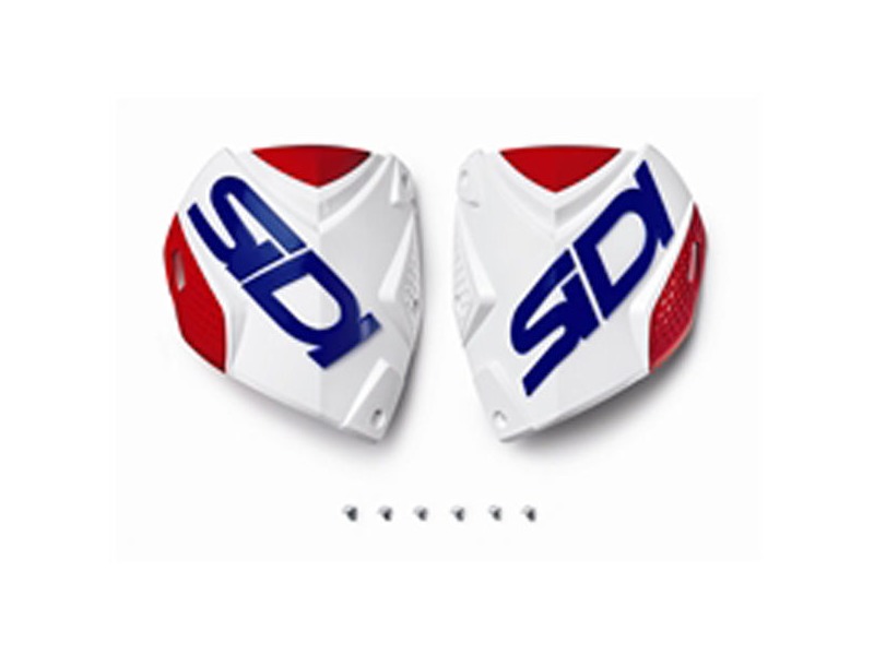 SIDI Crossfire 2 Shin Plate White/Red/Blue click to zoom image