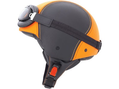 CABERG Jet Century Black/Orange Leather XS