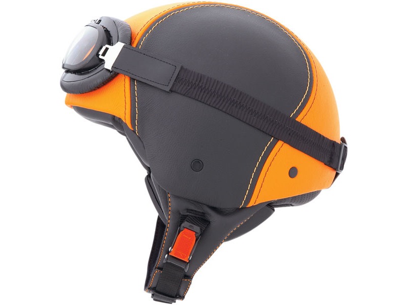 CABERG Jet Century Black/Orange Leather XS click to zoom image