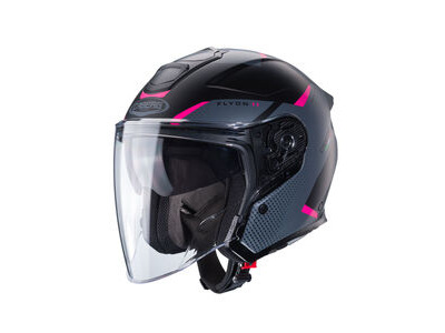 CABERG Flyon II Boss Matt Black Grey Fuchsia Special