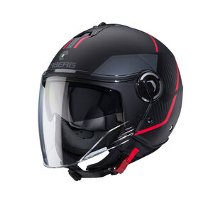 CABERG Riviera V4X Geo Matt Black/Red/Anthracite 