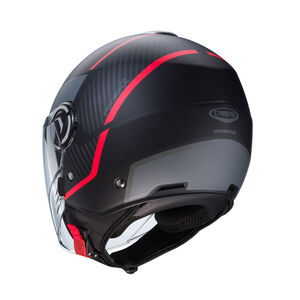 CABERG Riviera V4X Geo Matt Black/Red/Anthracite click to zoom image