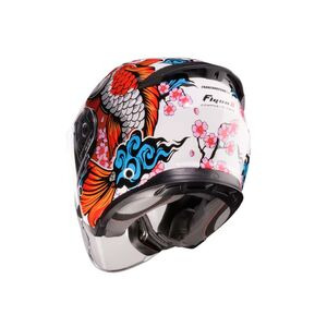 CABERG Flyon 2 Koi White/Red/Orange Helmet Special Order click to zoom image