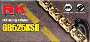 RK CHAINS GB525XSO X 110 CHAIN GOLD [RX] 