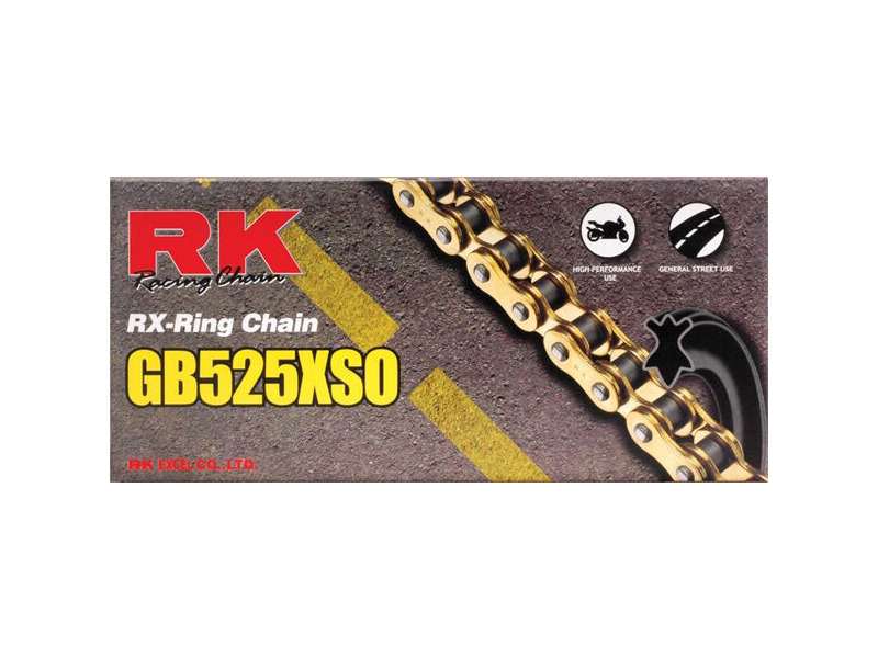 RK CHAINS GB525XSO X 116 CHAIN GOLD [RX] click to zoom image