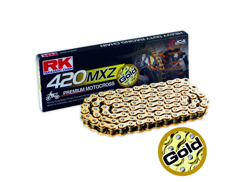 RK CHAINS GB420MXZ4-134 Gold Pro MX Chain click to zoom image