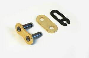 RK CHAINS GS428KRO-CL Gold O-Ring Con Clip Link 