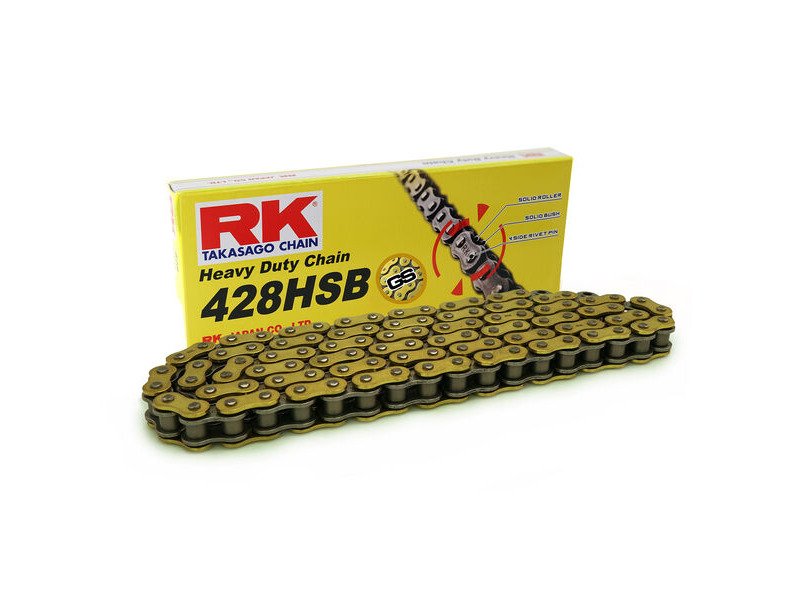RK CHAINS GS428HSB-124 Gold Heavy Duty Chain click to zoom image