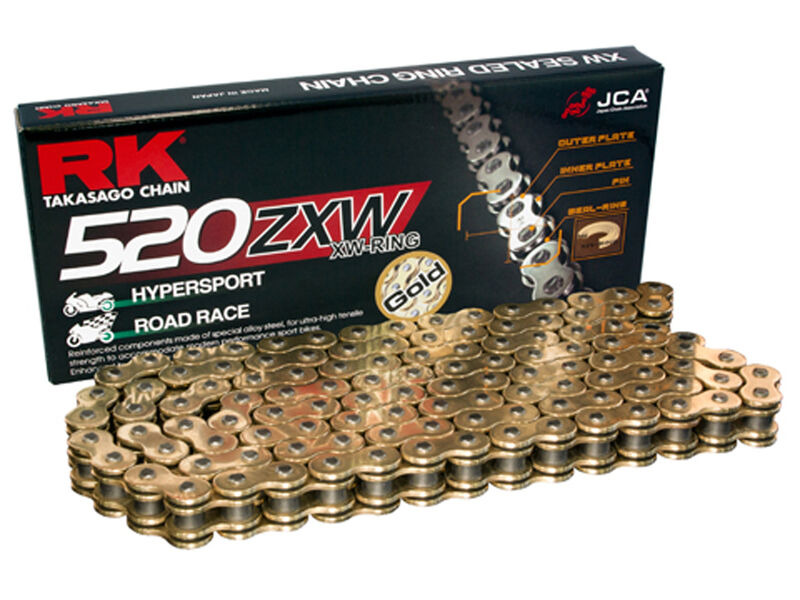 RK CHAINS GB520ZXW Per Link (100FT=1920) Gold Chain click to zoom image