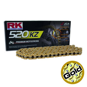 RK CHAINS CHAIN 520KZ-120 GOLD - HEAVY DUTY 