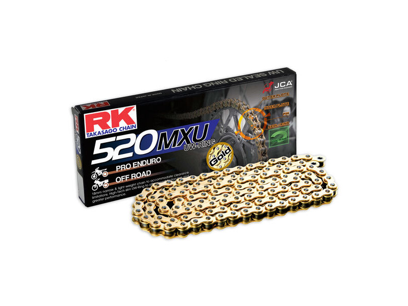 RK CHAINS GB520MXU-118 Gold UW-Ring Chain click to zoom image