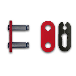 RK CHAINS RR520MXZ5-CL Red Pro MX Con Clip Link 