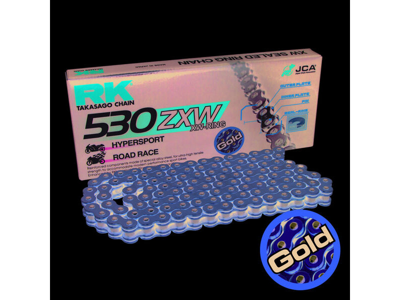 RK CHAINS GB530ZXW-102 Gold XW-Ring Chain click to zoom image