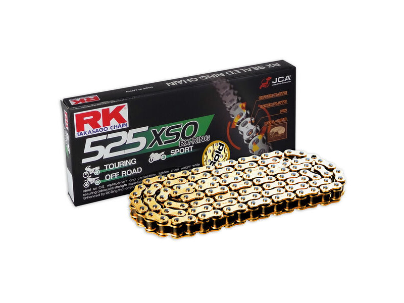 RK CHAINS GB525XSO-94 Gold RX-Ring Chain click to zoom image
