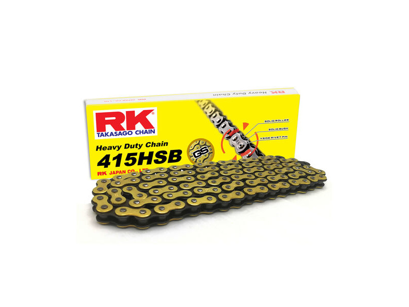 RK CHAINS GS415HSB-134 Gold Heavy Duty Chain click to zoom image