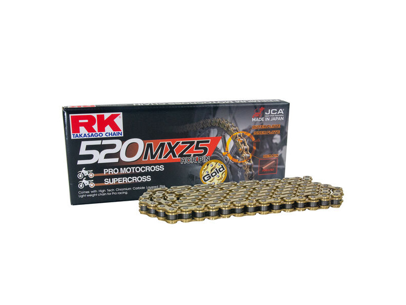 RK CHAINS GB520MXZ5-112 Gold Pro MX Chain click to zoom image