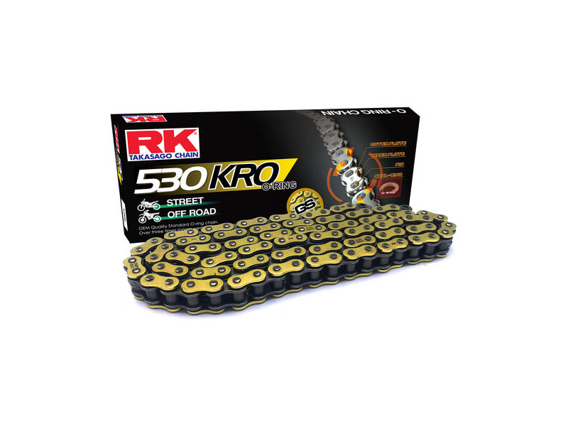 RK CHAINS GS530KRO-122 Gold O-Ring Chain click to zoom image
