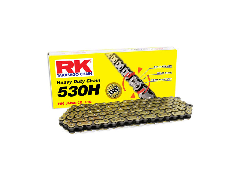 RK CHAINS GS530H-126 Gold Heavy Duty Chain click to zoom image