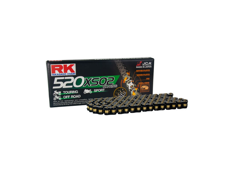 RK CHAINS BL520XSO2-110 Black Scale RX-Ring Chain click to zoom image