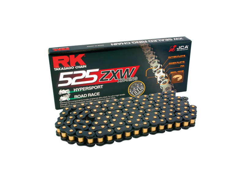 RK CHAINS BL525ZXW-110 Black Scale XW-Ring Chain click to zoom image