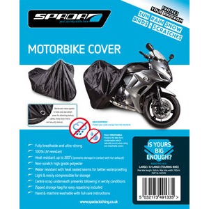 SPADA Motorcycle Cover-Large/X-L [Touring Bikes No Luggage] 