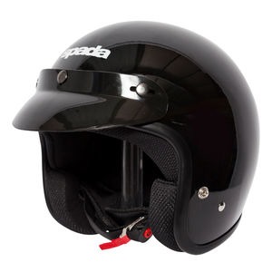 SPADA Open Face Classic Plain Gloss Black 